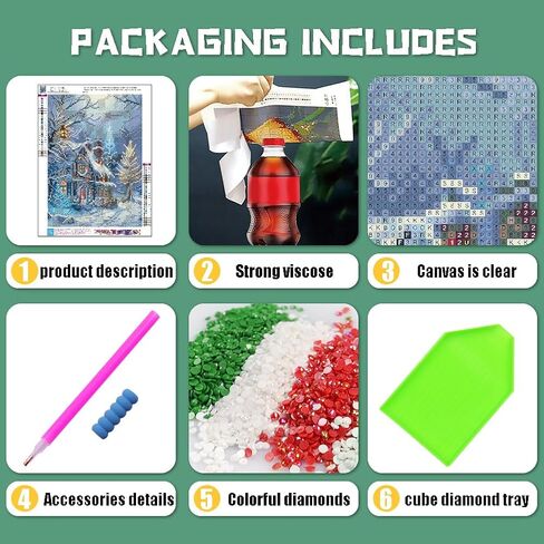 Gnome Diamond Art Kits for Adults,Christmas Tree Diamond Painting Kits Full Drill Crystal Rhinestone Gem Art Craft Kits for Home Wall Decor Gifts 16X12Inch in Saudi Arabia