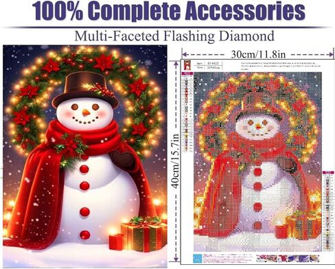 Gnome Diamond Art Kits for Adults,Christmas Tree Diamond Painting Kits Full Drill Crystal Rhinestone Gem Art Craft Kits for Home Wall Decor Gifts 16X12Inch in Saudi Arabia
