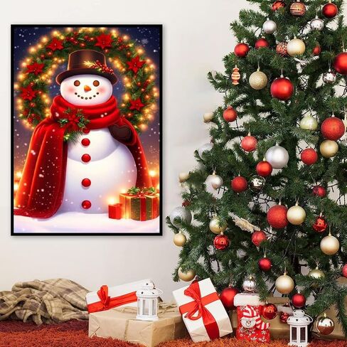 Gnome Diamond Art Kits for Adults,Christmas Tree Diamond Painting Kits Full Drill Crystal Rhinestone Gem Art Craft Kits for Home Wall Decor Gifts 16X12Inch in Saudi Arabia