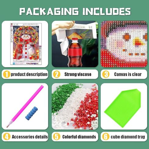Gnome Diamond Art Kits for Adults,Christmas Tree Diamond Painting Kits Full Drill Crystal Rhinestone Gem Art Craft Kits for Home Wall Decor Gifts 16X12Inch in Saudi Arabia