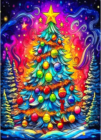 Gnome Diamond Art Kits for Adults,Christmas Tree Diamond Painting Kits Full Drill Crystal Rhinestone Gem Art Craft Kits for Home Wall Decor Gifts 16X12Inch in Saudi Arabia