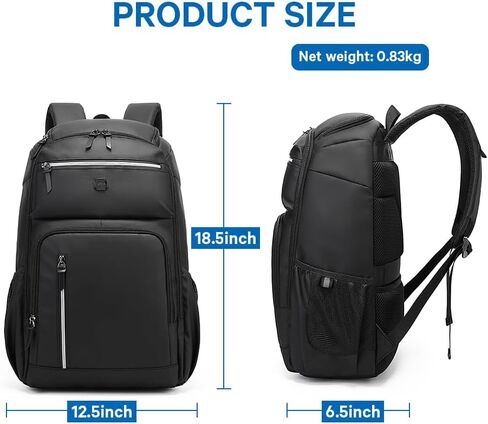 KAKA Travel Laptop Backpack Fits 15.6 Inch Notebook, Daily Commute Backpacks with Bottle Holder, Office Back Pack for Men and Women in Kuwait