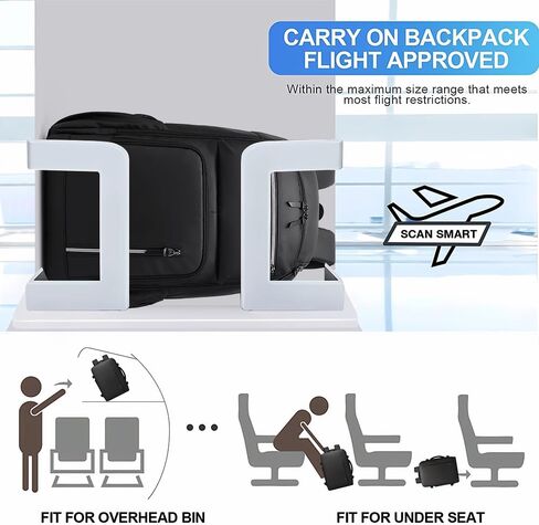 KAKA Travel Laptop Backpack Fits 15.6 Inch Notebook, Daily Commute Backpacks with Bottle Holder, Office Back Pack for Men and Women in Kuwait