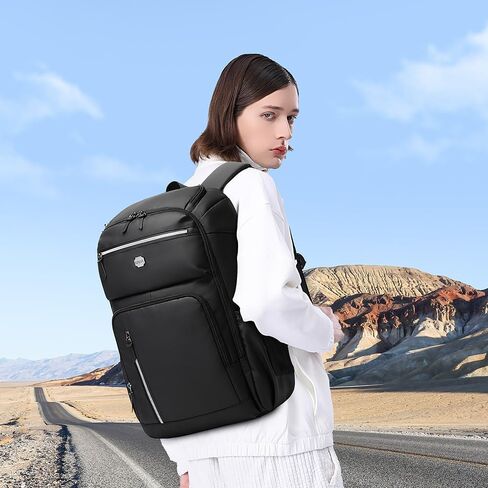 KAKA Travel Laptop Backpack Fits 15.6 Inch Notebook, Daily Commute Backpacks with Bottle Holder, Office Back Pack for Men and Women in Kuwait