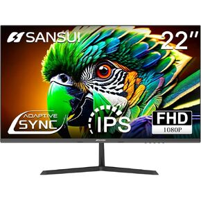 SANSUI Curved Monitor 27 inch 100Hz USB Type-C Computer Monitor with Speakers Built in丨FHD 1080p丨HDR丨110% sRGB丨1500R丨VESA Compatible,for Tablet,Desktop,Laptop and PC Work Gaming (ES-27C1)
