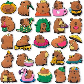 Jesus God Flamingo Racing Car Charms for Croc Clog Shoes Decoration, Capybara Mushroom Reading Leopard Charms Accessories for Adults