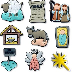 Jesus God Flamingo Racing Car Charms for Croc Clog Shoes Decoration, Capybara Mushroom Reading Leopard Charms Accessories for Adults