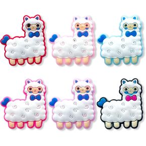 Unicorn Sea Animals Doughnut Charms for Croc Clog Shoes Decoration, Autism Bee Alien Alpaca Charms Accessories for Adults