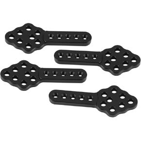 1 10 rc Crawler Long Travel Shocks Shock Keys mounts Mount Extension Key Adjustable axial Car Model Accessories Tower car adapters Rock Extender Relocation Stand (Black)