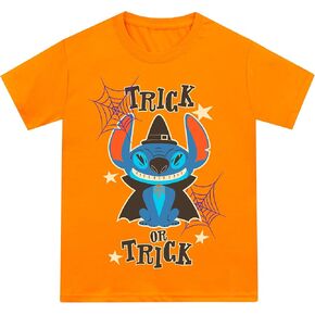 Disney Girls Lilo and Stitch T-Shirt | Stitch Halloween T-Shirt for Kids | Stitch Clothing for Kids