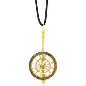 BREEZY Made in USA, Multipurpose Fidget Spinner Top, Stress Relief Accessory, Spinning Top Amulet Jewelry Necklace Keychain, 3pk Necklace Cords + Drawstring Pouch