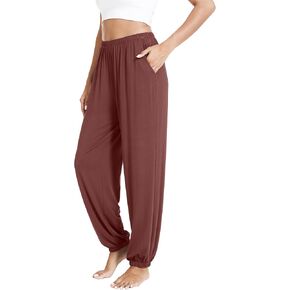 WiWi Viscose from Bamboo Pajamas Pants for Women Soft Yoga Jogger Pant Comfy Pajama Bottoms S-XXL