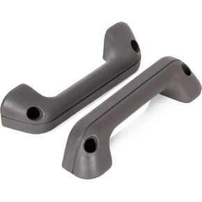 ECOTRIC 2Pcs Armrest Door Handle Pull Grey Compatible with 1987-1996 Navara Hardbody D21 Frontier Pickup