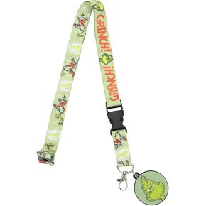 Grinch Lanyard With Rubber Character Charm