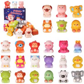 24PCS Animal Squishy Toys,Party Favors for Kids ,Goodie Bag Stuffers for Kids,Pinata Stuffers,Birthday Gifts for Boys & Girls,Treasure Chest Prizes,Classroom Prizes for Kids (24pack-1)