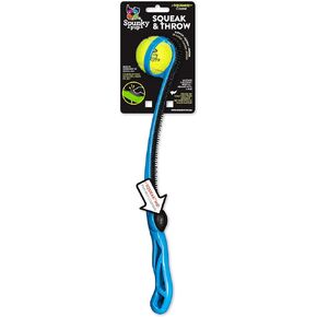 Spunky Pup Bow Blaster Dog Toy | Load, Launch, Fetch Tennis Ball included | Interactive Dog Play | Powerful Slingshot Sends Balls and Small Toys Flying Up to 150 ft