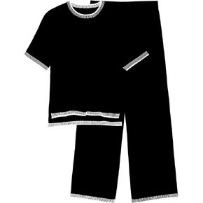 VintageClothing Womens Knit Lounge Set 2 Piece Outfits Sweater Sets Short Sleeve Pullover Tops Wide Leg Pants Tracksuits