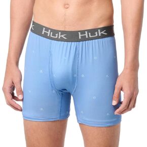 HUK Men's Patterned Pursuit, Performance Dry-fit Boxer Briefs