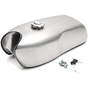 Artudatech 9L / 2.4 Gallon Gas Fuel Tank Universal for Custom Cafe Racer For BMW R100R, for Honda CB550/CB600/CB750/MTX125/XL250, For Suzuki GP125/GS300/GS450/GS500, for Honda CB550/CB600/CB750