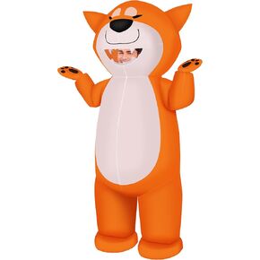 M MH ZONE Inflatable Dog Costume for Adult(Kids) Funny Halloween Costumes Cosplay Fantasy Blow up Costume