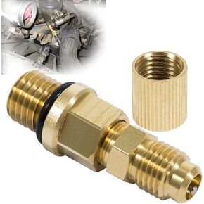 6.0L Powerstroke Fuel Pressure Test Fitting Adapter Suitable for 2003-2010 Ford Diesel Engine
