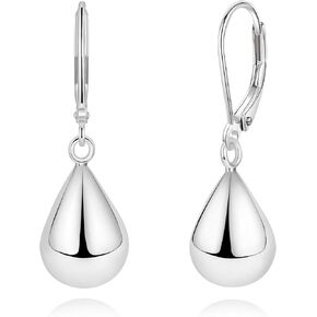 14K Gold Earring Cross Waterdrop Earrings for Women Gold Silver Cross Leverback Drop Gold Silver Teardrop Hoop Dangle Earring White Gold Dangle Drop Earring in Saudi Arabia