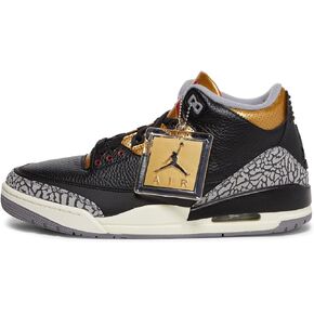 Jordan Womens WMNS Air Jordan 3 CK9246 067 Black Cement Gold - Size