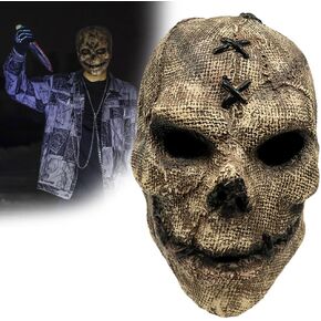 Horror Skeleton Mask Creepy Halloween Cosplay Props Scary Realistic Skull Masquerade Party Costume Latex Skeleton Accessories in Kuwait