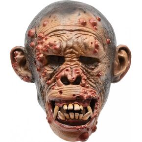 Scary Monkey Pox - Premium Halloween Prop Mask - Realistic Costume for Adults - Costume Parties and Haunted Fun