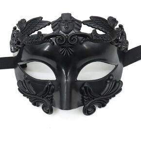 Masquerade Mask for Men- Vintage Roman Greek Venetian Half Face Mask for Mardi Gras Halloween Cosplay and Party