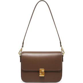 FOXLOVER Shoulder Bag For Women Fashion Crossbody Bag Flap Satchel Handbags Square Leather Shoulder Purse