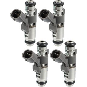 X AUTOHAUX 4 Pcs IPM012 9648148580 1984F4 Car Fuel Injector for CITROEN C4 Coupe/Hatchback 1.4 16V 2004-2011 for PEUGEOT 307 206 Hatchback 1.4 16V 2003-2007