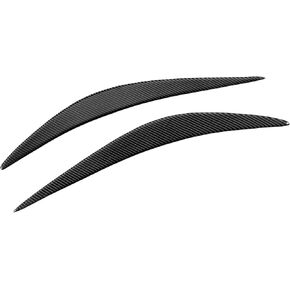 Zerone Headlight Eyelids Trim, 1 Pair Headlight Eyebrow Cover Carbon Fiber Headlight Eye Lid Cover Decoration Fit for Infiniti Q50 2014‑2019