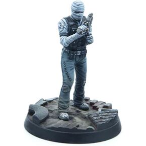 Modiphius Entertainment: Fallout: Wasteland Warfare - Unaligned: Burned Man - 1 Figure, 32mm Unpainted Resin RPG Miniature, Tabletop Gaming