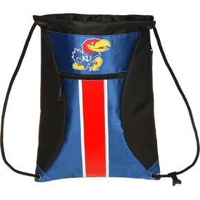 FOCO Nebraska Big Stripe Zipper Drawstring Backpack
