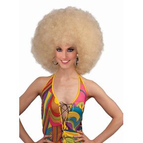 Forum Novelties womens 70's Disco Deluxe Jumbo Afro Costume Wig, Black, One Size US
