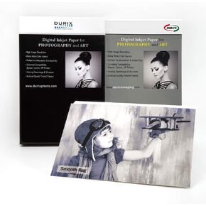 DURICO Smooth Rag 315GSM Cotton Surface Fineart Digital Inkjet Photo Paper (8.5" x 11", 25 sheets)