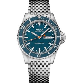 MIDO Ocean Star Tribute - Swiss Automatic Watch for Men - Blue Dial - Case 40.5mm - M0268301104100