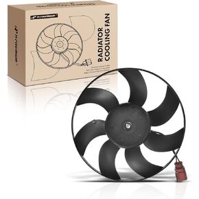 A-Premium Right Engine Radiator Cooling Fan Assembly Compatible with Volkswagen & Audi Models - Jetta 2005-2018, Passat, Golf, Golf SW, Beetle, Beetle Cabrio, Bora, Caddy, Rabbit, A3, A3 Quattro, S3