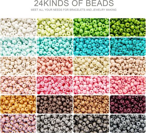 FEHCBIO 3mm Glass Beads 12000pcs Set,with Wooden Beads and Gold Letters Beads DIY Friendship Bracelets Threading Jewelry Making Kits,Gift Idea for Girls and Adults Christmas Holiday Birthday Party in Saudi Arabia