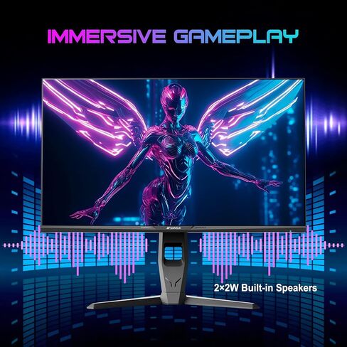 SANSUI Curved Monitor 27 inch 100Hz USB Type-C Computer Monitor with Speakers Built in丨FHD 1080p丨HDR丨110% sRGB丨1500R丨VESA Compatible,for Tablet,Desktop,Laptop and PC Work Gaming (ES-27C1) in Kuwait