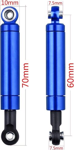 RC Shocks Internal Springs 2PCS for RC Car Monster Truck Crawler On-Road Off Road Buggy Touring Drift (Total Length 90mm, Silver) in Saudi Arabia