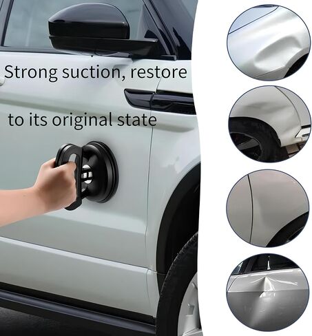 LARDERGO Dent Puller، 3 عبوات من أدوات سحب دنت السيارة، كوب شفط دنت، لإصلاح انبعاجات السيارات، والشاشة، والزجاج، والبلاط والأشياء المتحركة (أسود + برتقالي) in Saudi Arabia