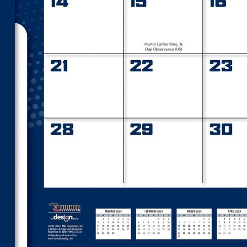 TURNER SPORTS Denver Broncos 2025 22x17 Desk Calendar (25998061535) in Saudi Arabia