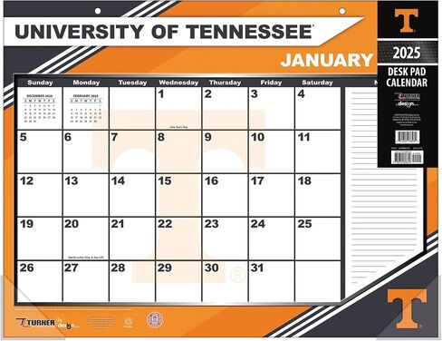 TURNER SPORTS Tennessee Volunteers 2025 22x17 Desk Calendar (25998061489) in Saudi Arabia