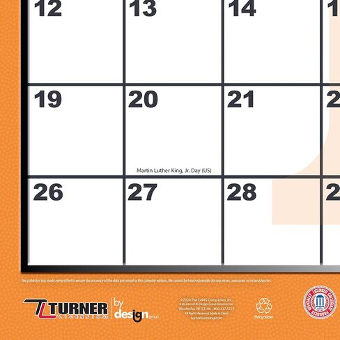 TURNER SPORTS Tennessee Volunteers 2025 22x17 Desk Calendar (25998061489) in Saudi Arabia