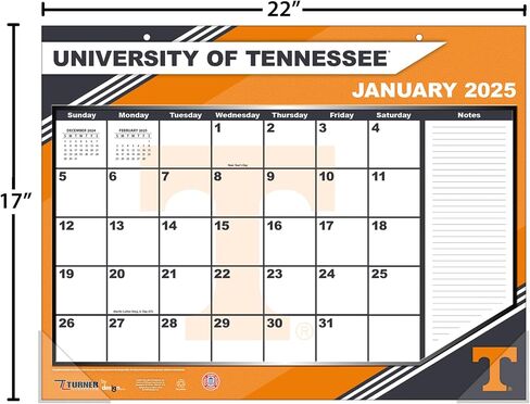 TURNER SPORTS Tennessee Volunteers 2025 22x17 Desk Calendar (25998061489) in Saudi Arabia