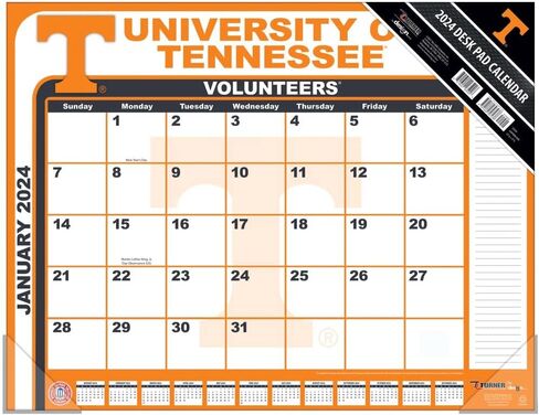 TURNER SPORTS Tennessee Volunteers 2025 22x17 Desk Calendar (25998061489) in Saudi Arabia