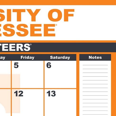 TURNER SPORTS Tennessee Volunteers 2025 22x17 Desk Calendar (25998061489) in Saudi Arabia