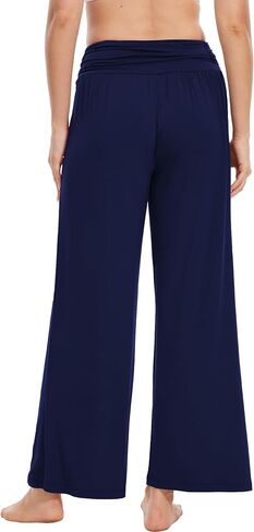GYS Bamboo-Derived Viscose Pajama Pants for Women Soft Wide Leg Lounge Pants with Pockets High Waisted Pj Bottoms in Saudi Arabia